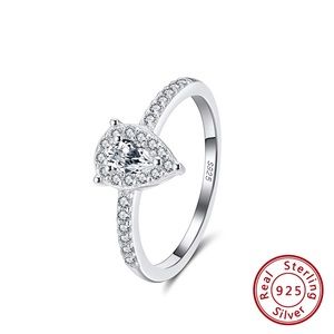 925 Sterling Silver Ring with AAAA Cubic Zirconia